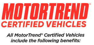 MotorTrend Certified Vehicles program logo at RC Auto Group Newell WV